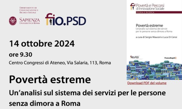 Roma, 14 ottobre 2024, presentazione del libro “Povertà Estreme”